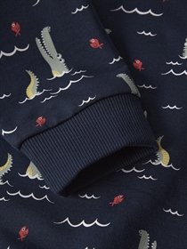 NAME IT Sweatshirt Vermo Navy Blazer Fish Alligator